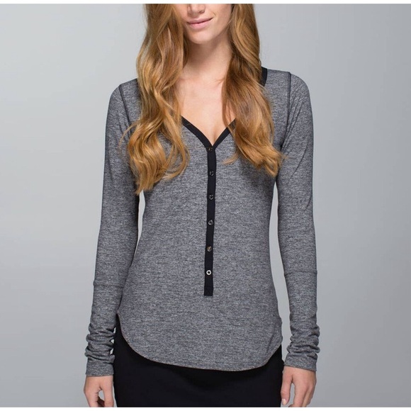 lululemon athletica Tops - LULULEMON AWSOMA HENLY FINGER HOLES LONG SLEEVE 6